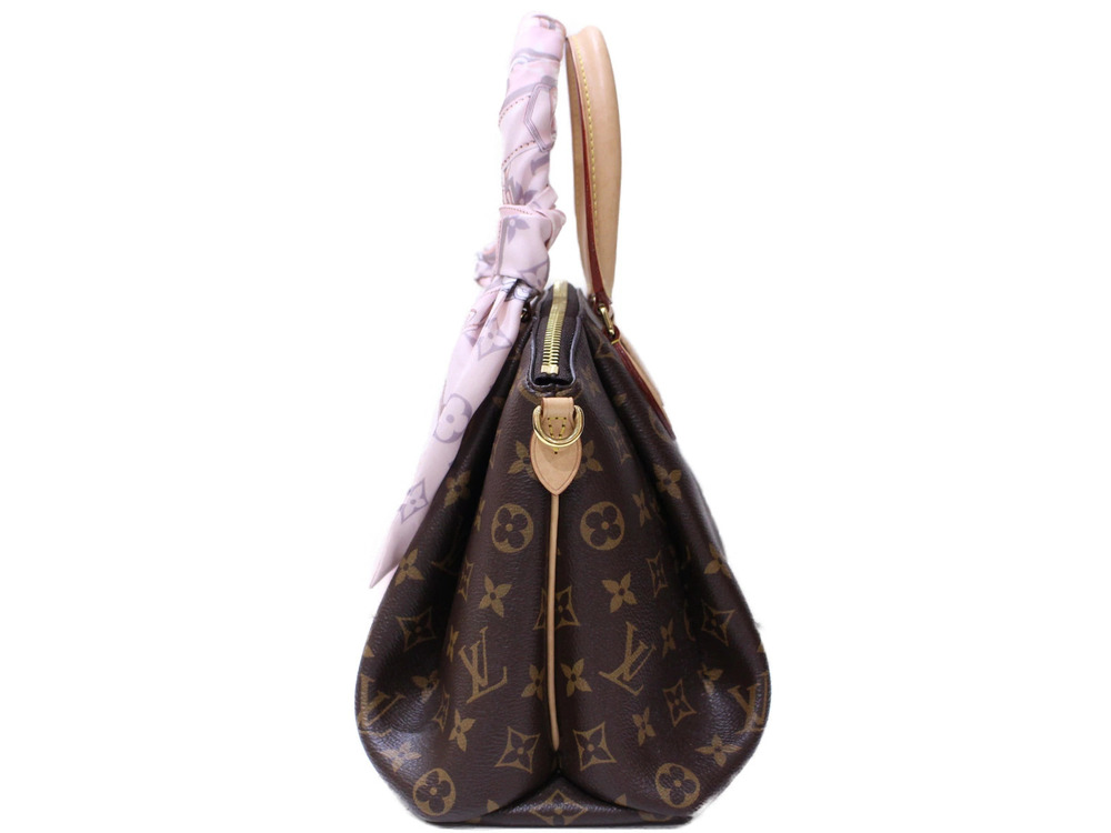 Louis Vuitton Bag Scarf 2way Rivoli Key Strap Monogram Shoulder Brown